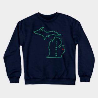 Lexington MI Love (Green) Crewneck Sweatshirt